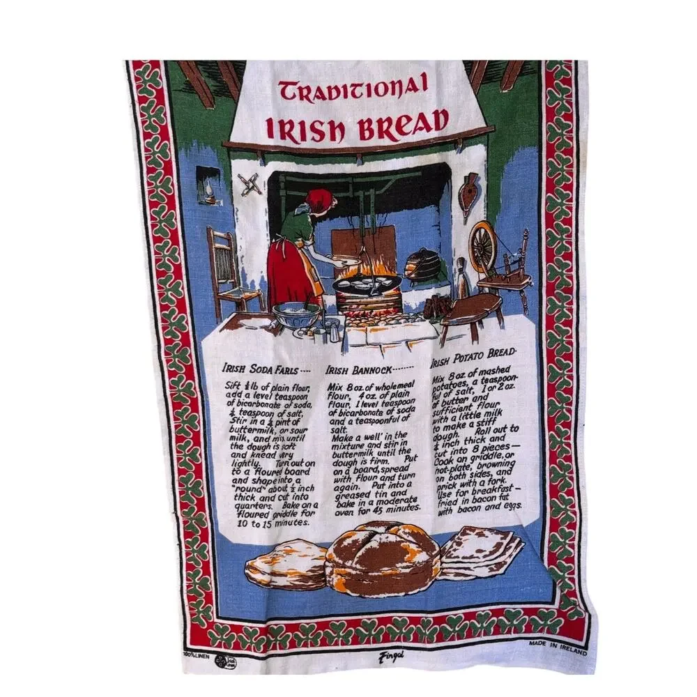 Vintage Linen Tea Towel - Wall Hanging 